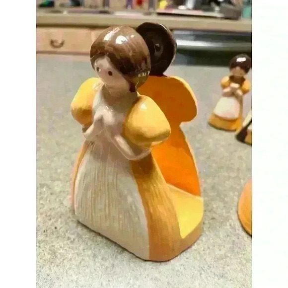 Vintage Corn Husk girl 5 pc kitchen set - Picture 11 of 12